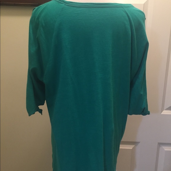 Loft 100 percent cotton cold shoulder tee - Picture 8 of 8